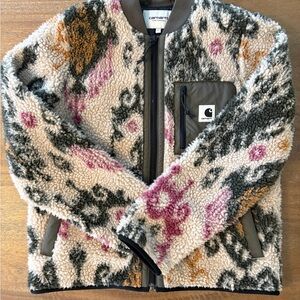 Carhartt Women’s Sherpa Jacket - Cream, Pink, Green